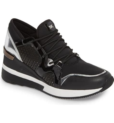 michael michael kors scout trainer sneaker|michael kors wedge sneakers.